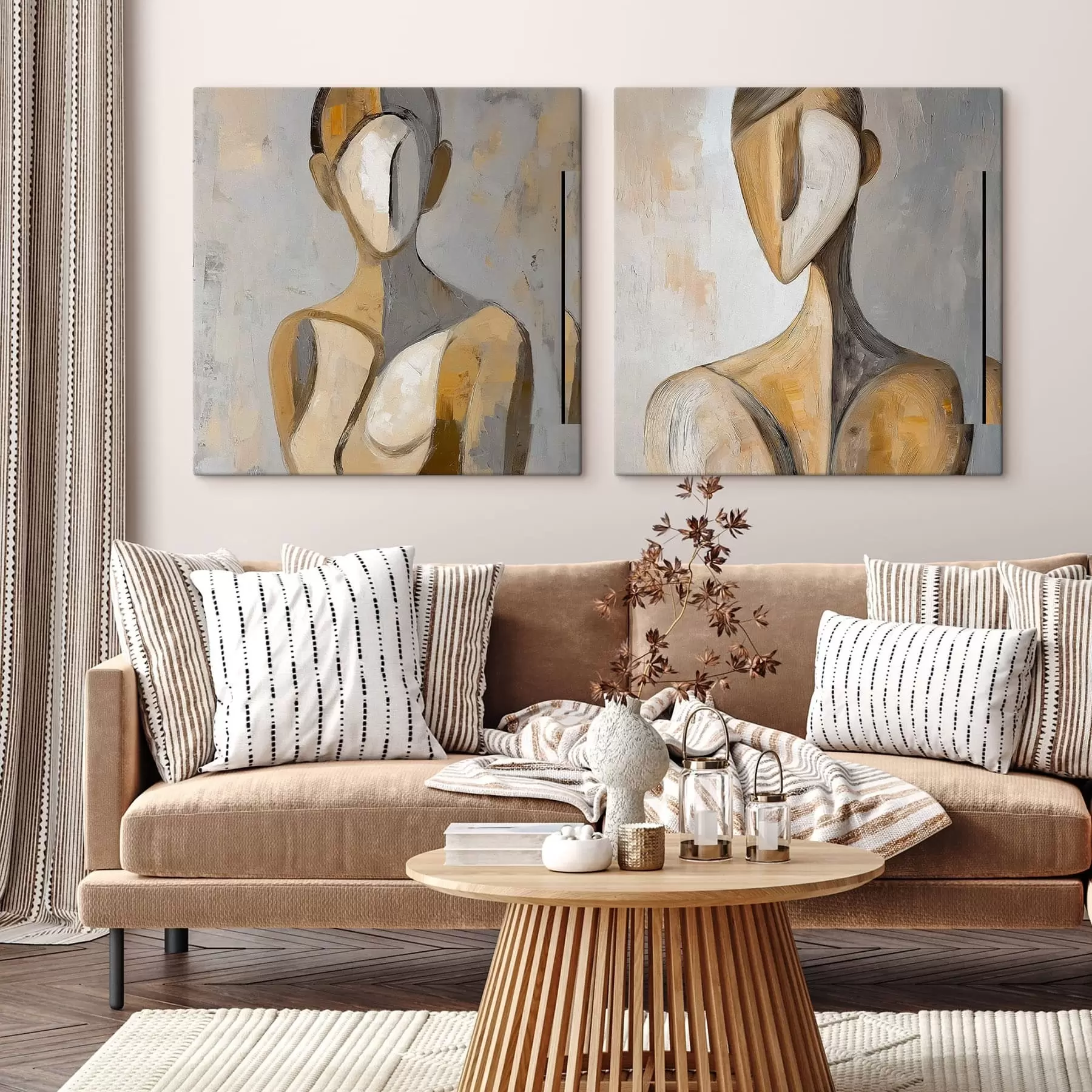 Tableau Figure féminine abstraite m30017