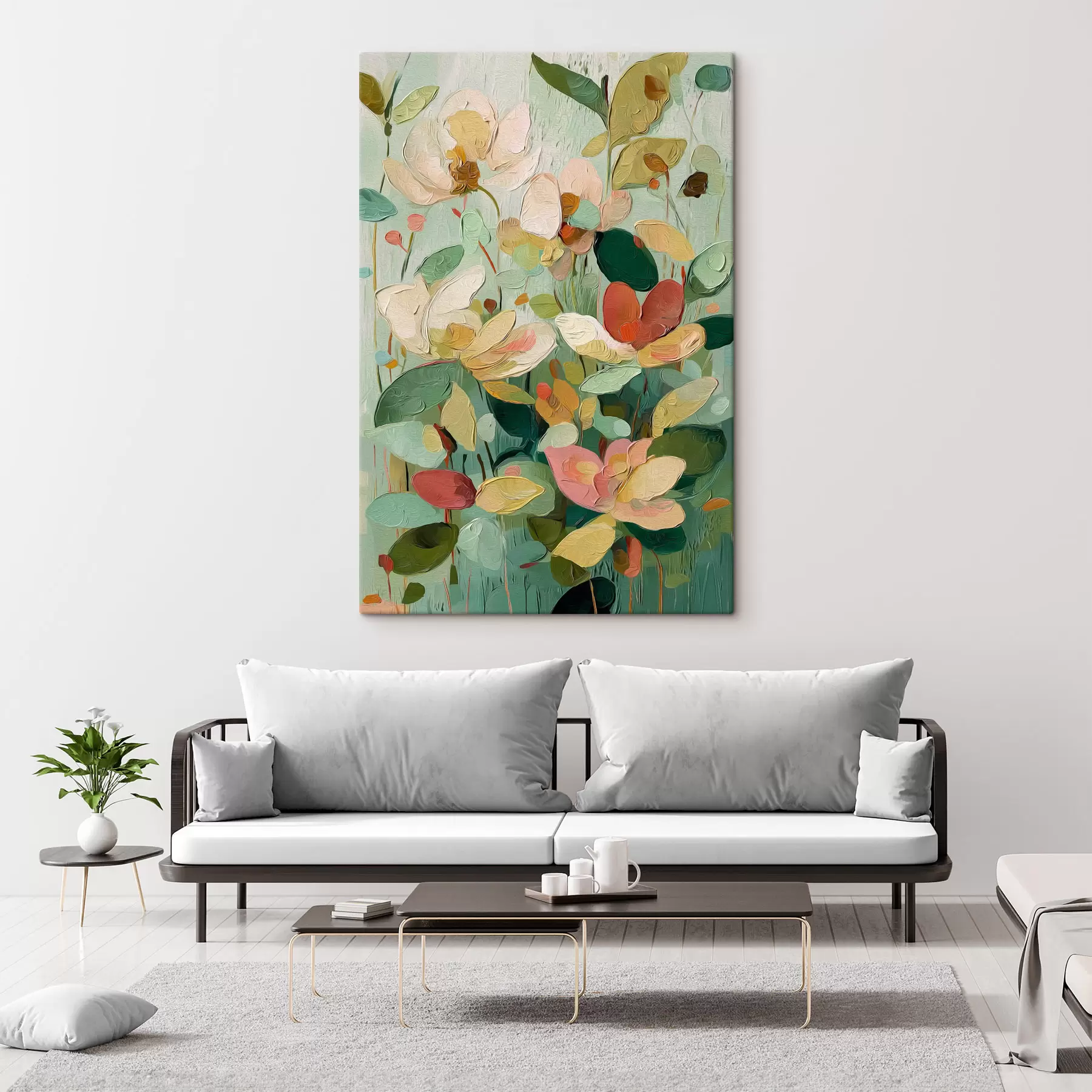 Tableau Fleurs abstraites s47829