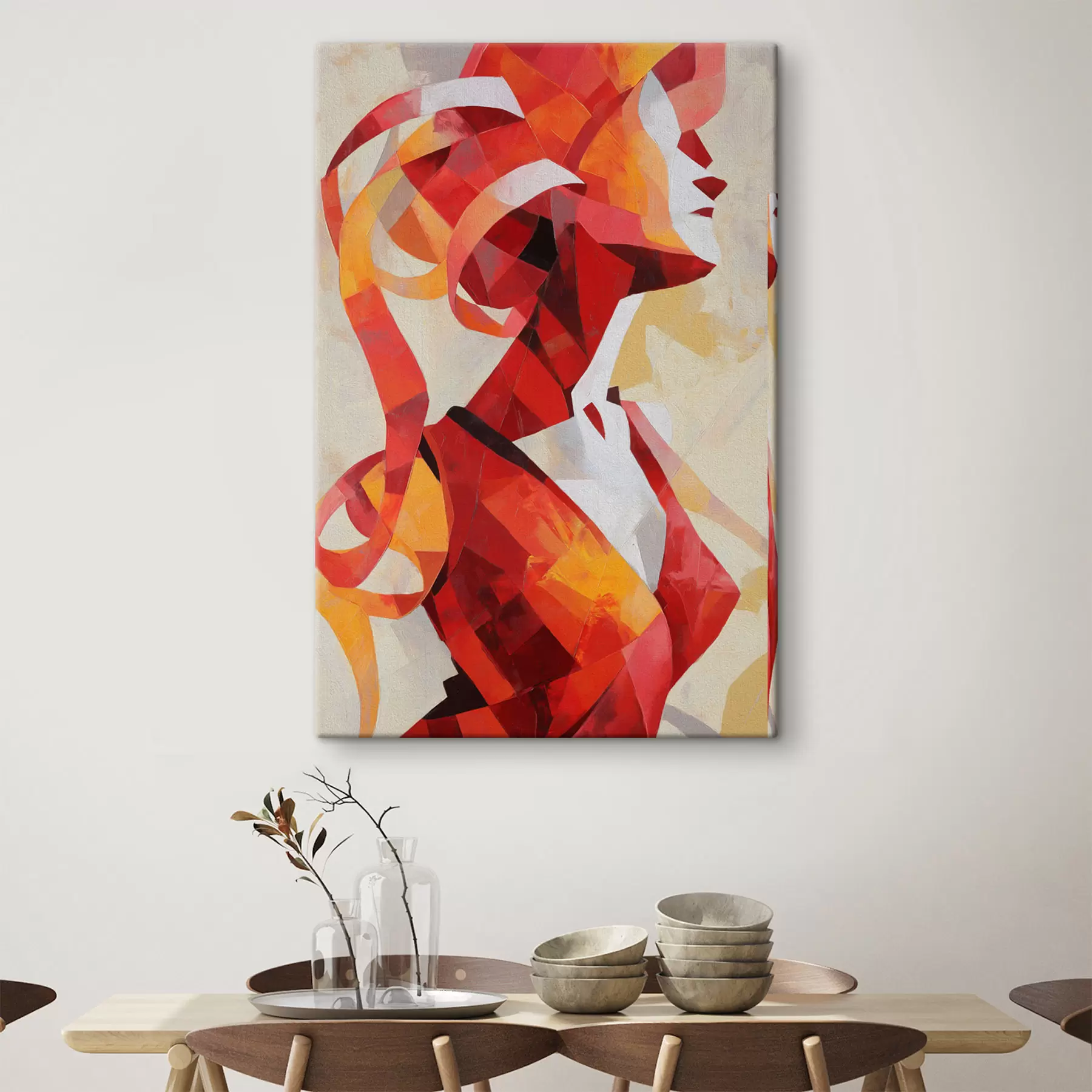 Tableau Portrait abstrait de femme s47832