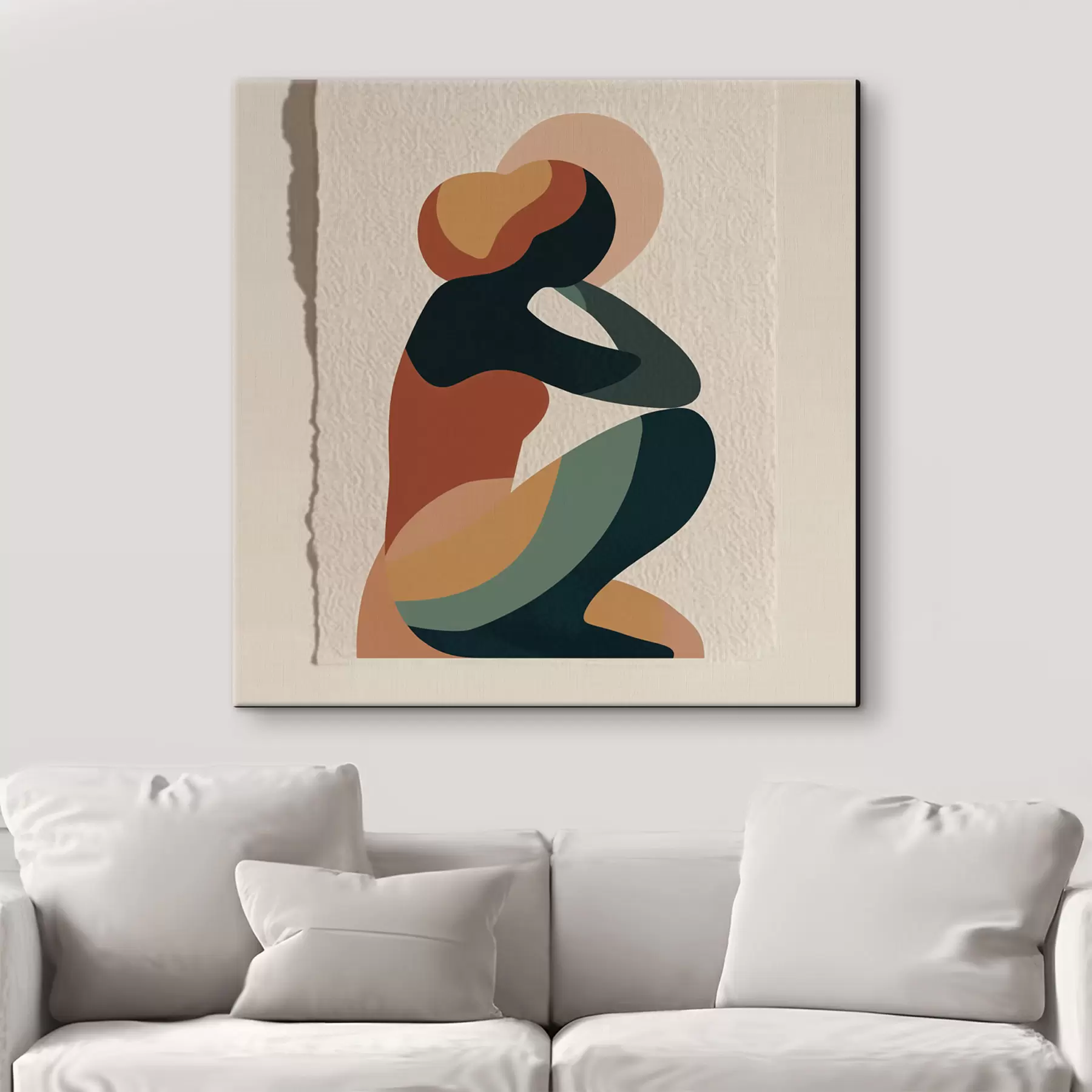 Tableau Figure humaine assise s47840