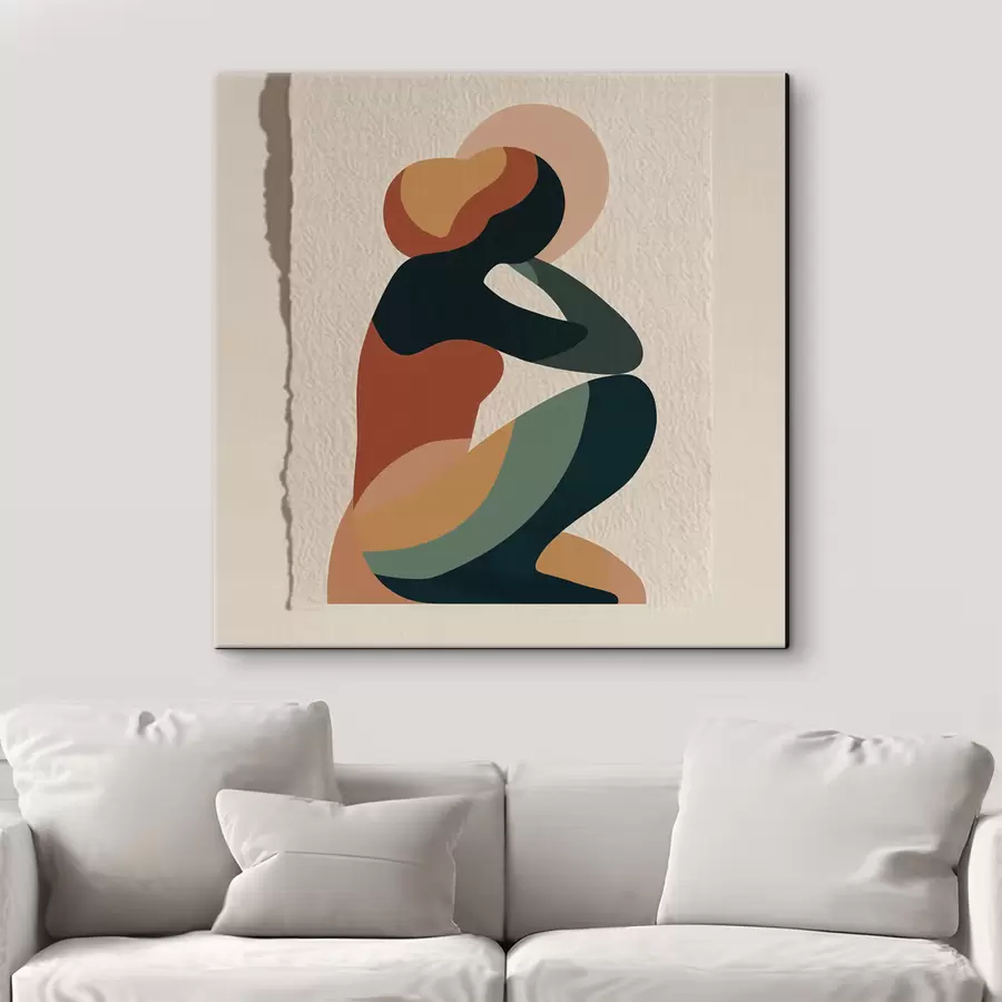 Papier peint Figure humaine assise s47840