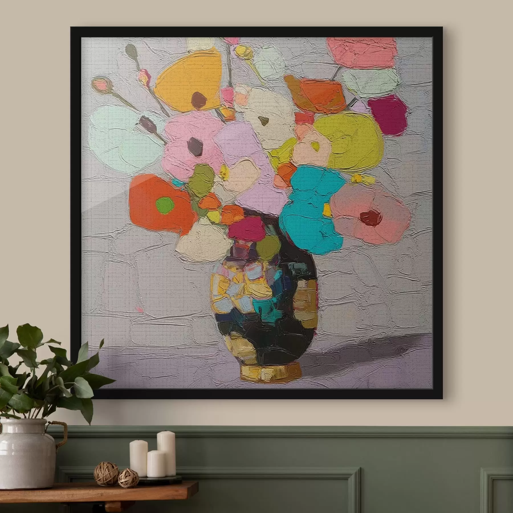 Papier peint Composition florale dans un vase f47827