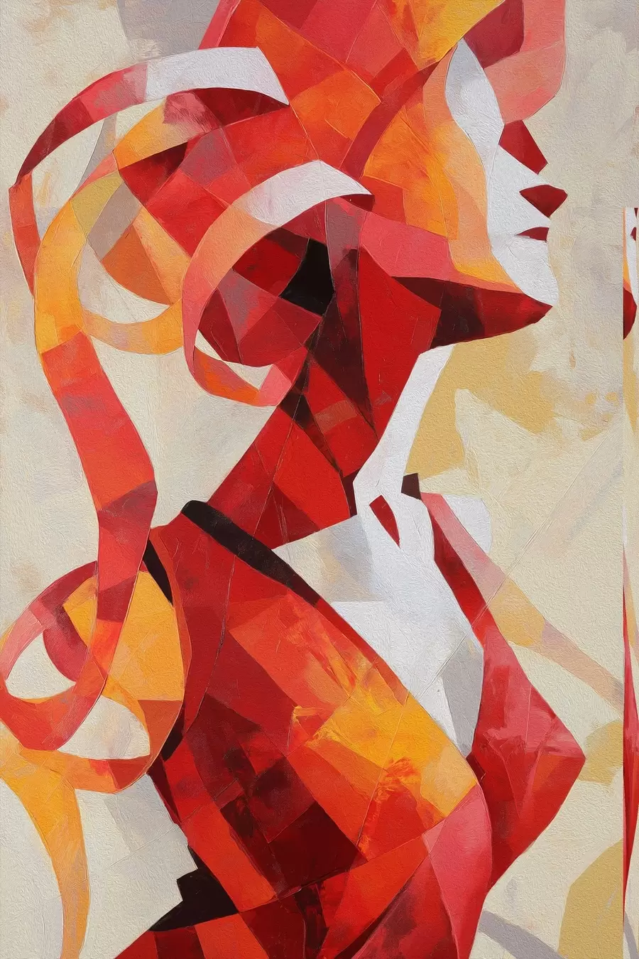 Papier peint Portrait abstrait de femme f47832