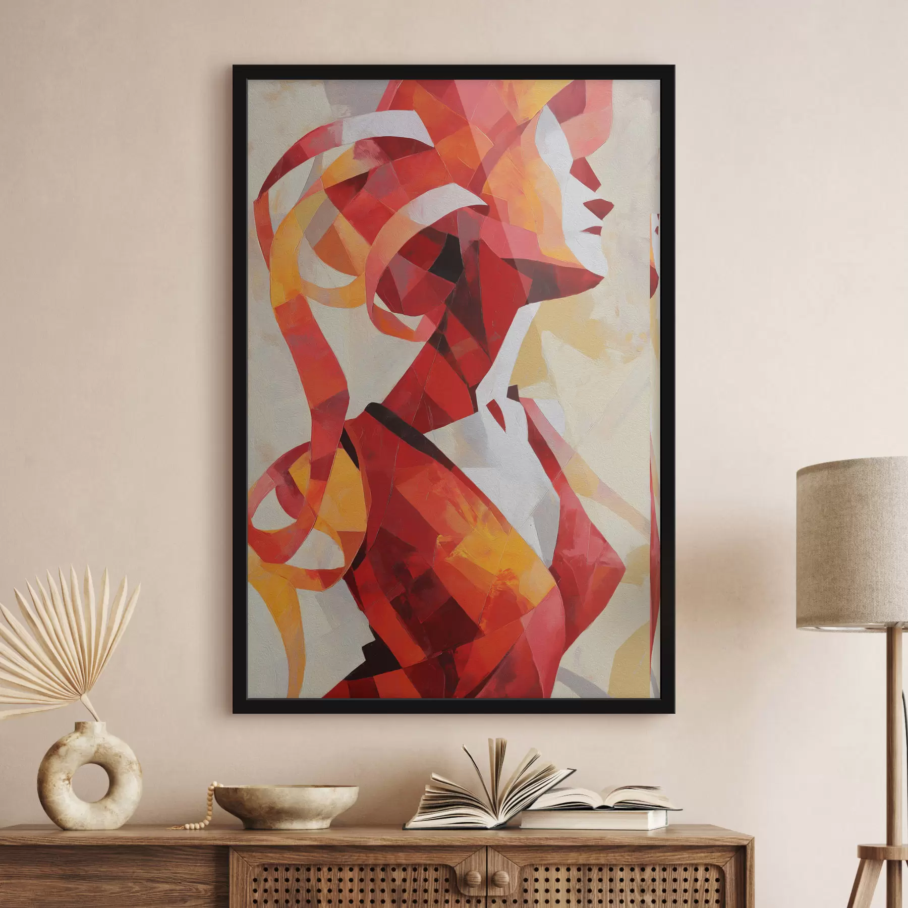 Papier peint Portrait abstrait de femme f47832