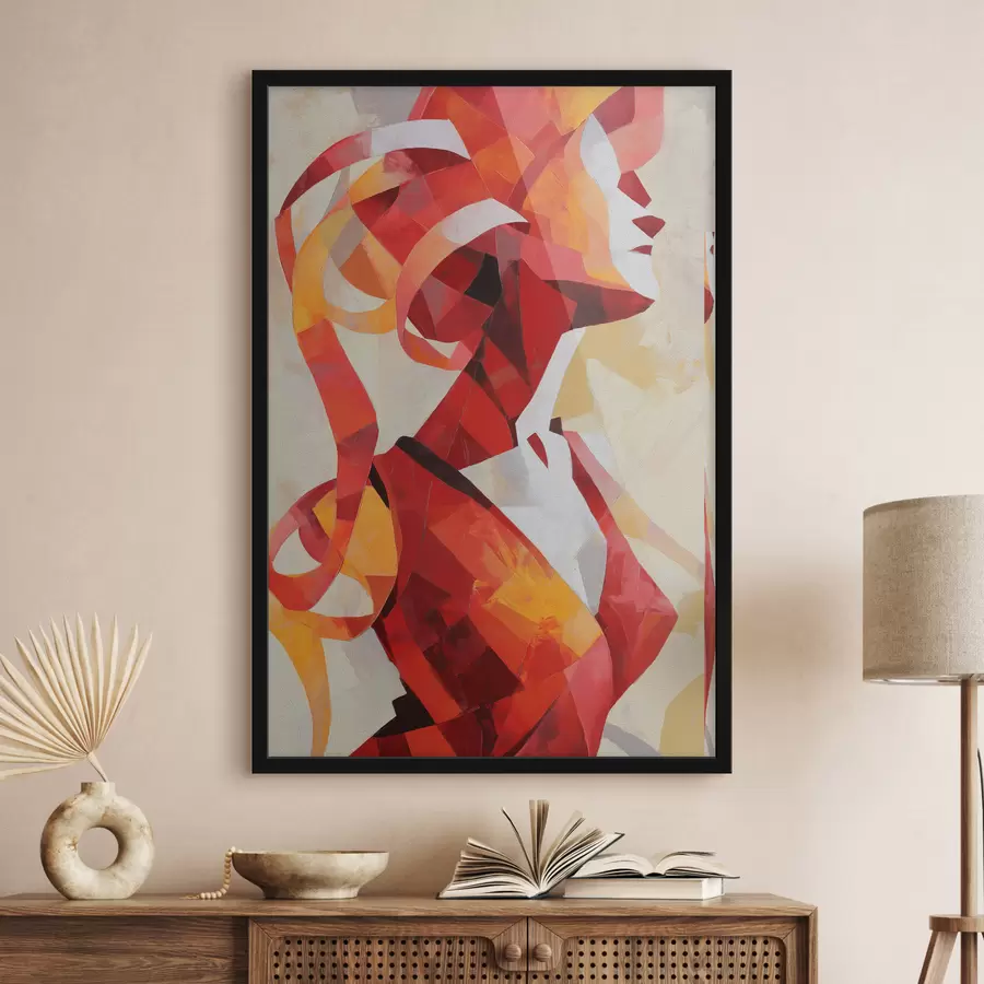 Papier peint Portrait abstrait de femme f47832