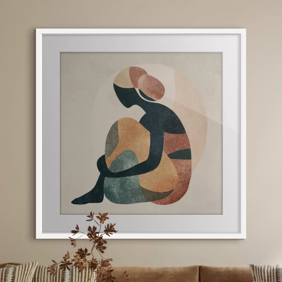 Poster Figure humaine abstraite f47839