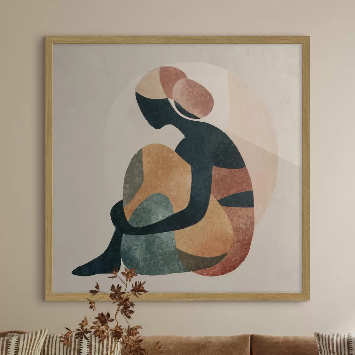 Poster Figure humaine abstraite f47839
