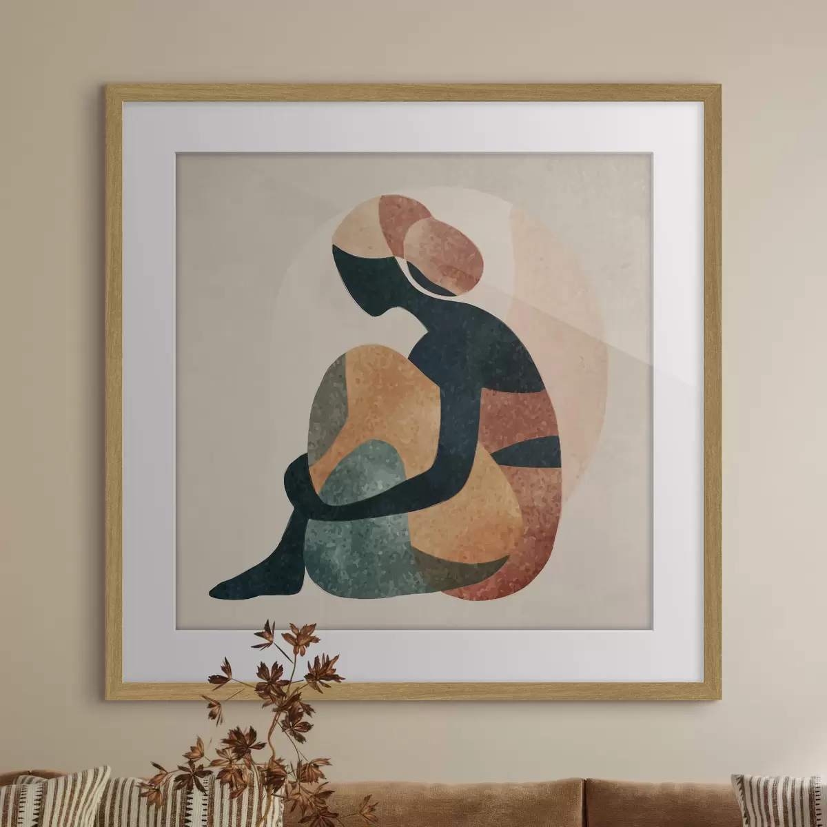 Poster Figure humaine abstraite f47839