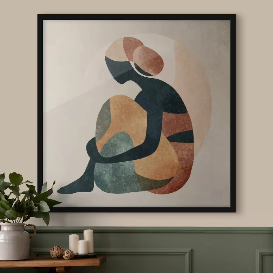 Papier peint Figure humaine abstraite f47839