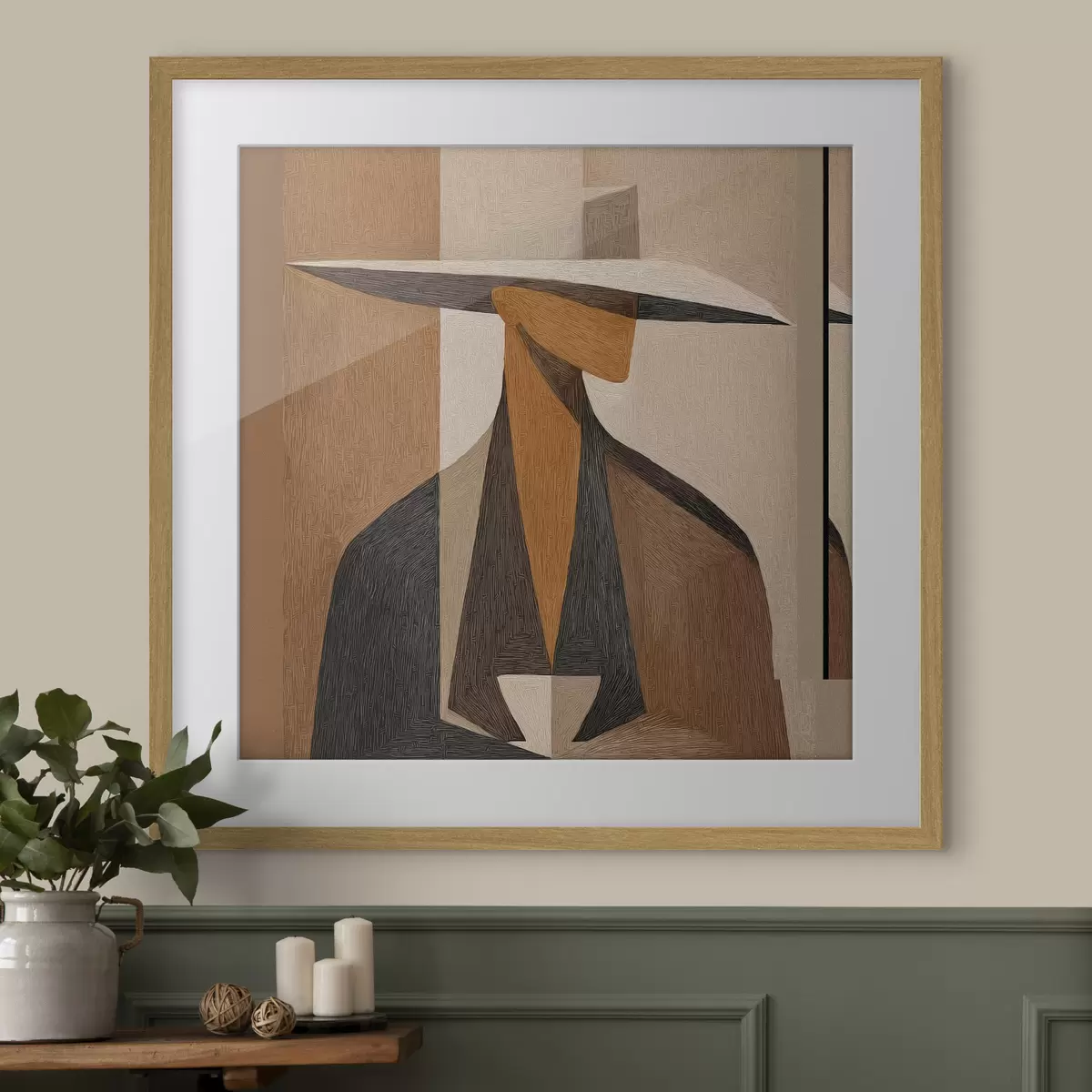 Poster Visage et profondeur f47841