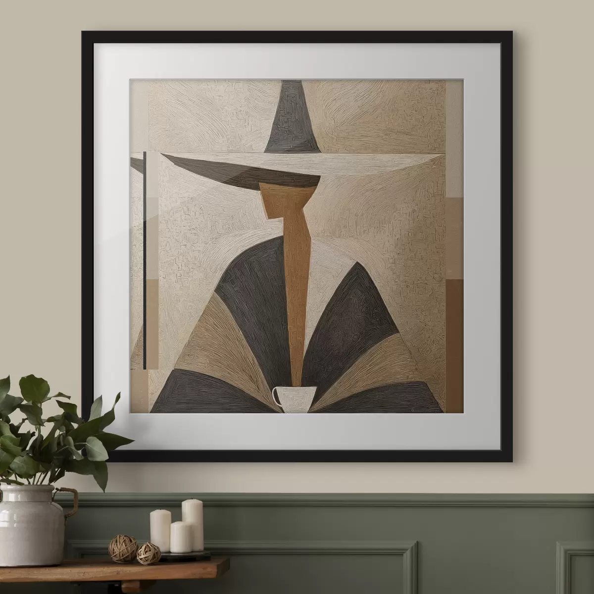 Poster Visage et contraste f47842