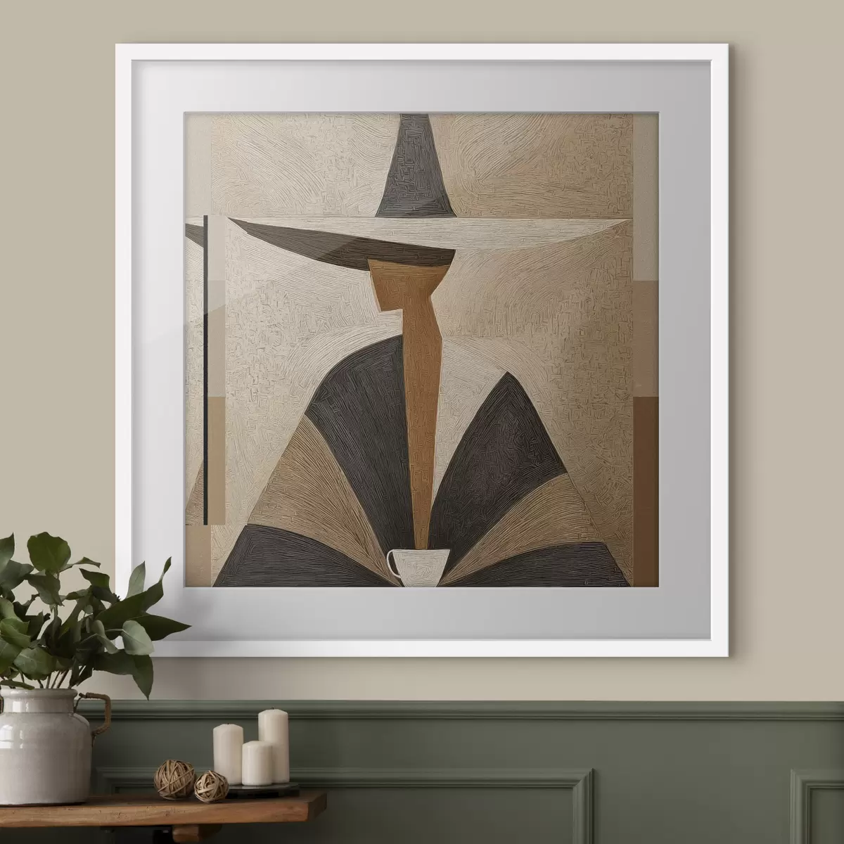 Poster Visage et contraste f47842