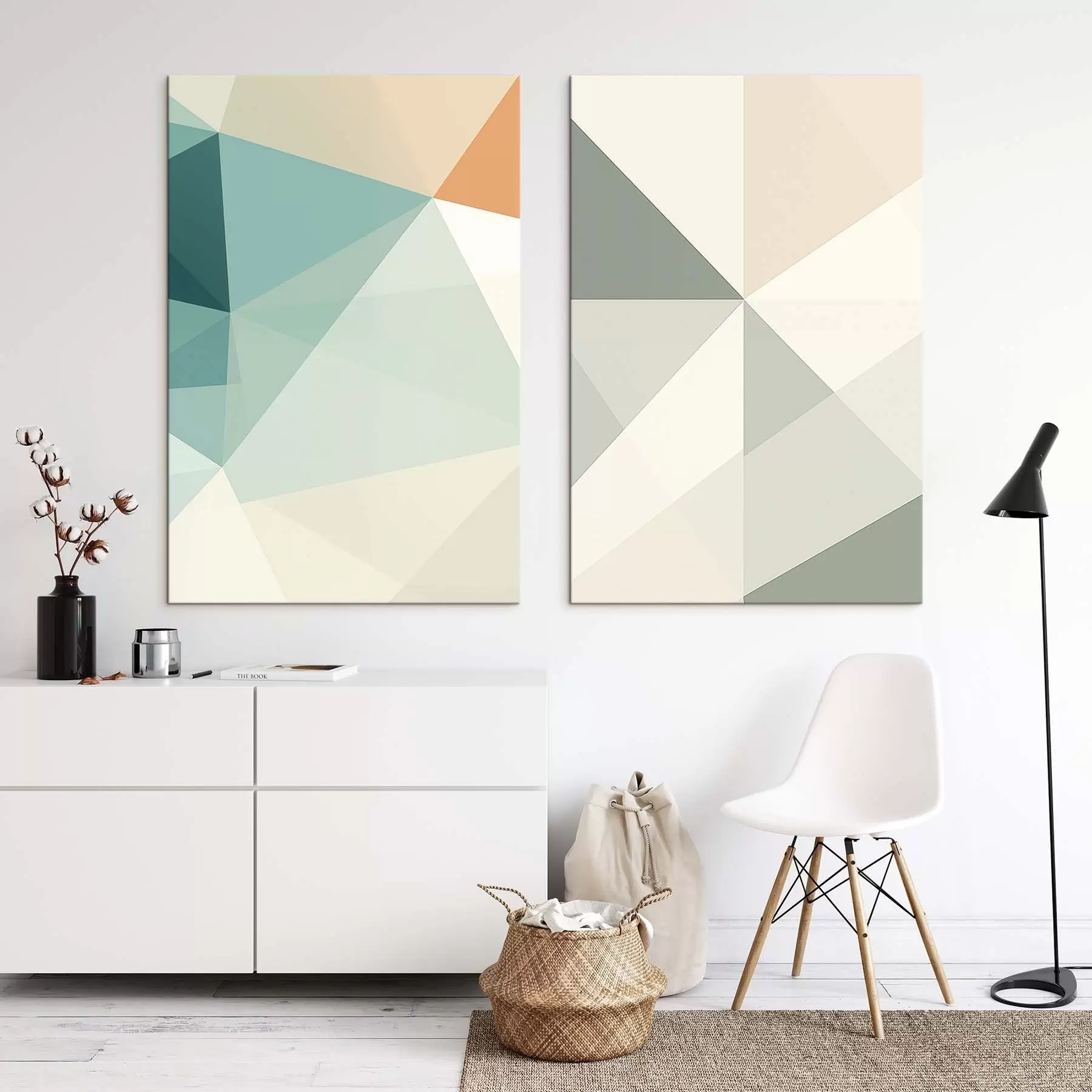 Tableau Formes géométriques abstraites, triangles m30023