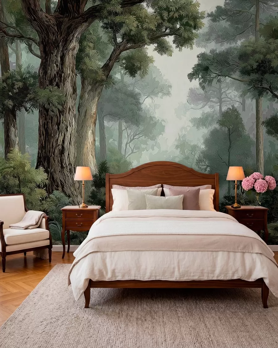 Papier peint Forêt de feuillus w05196