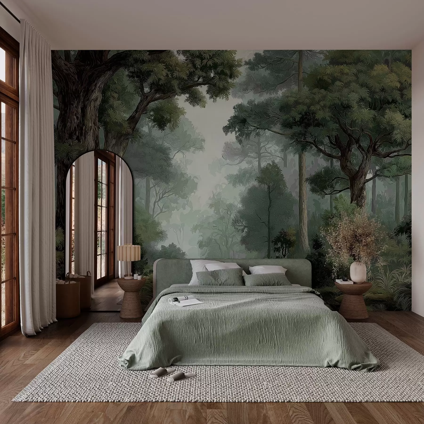 Papier peint Forêt de feuillus w05196