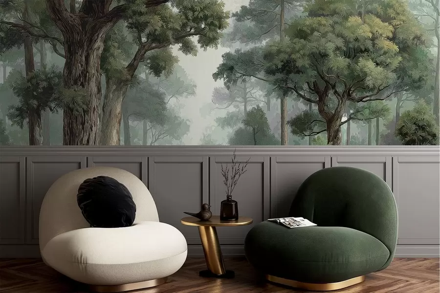 Papier peint Forêt de feuillus w05196