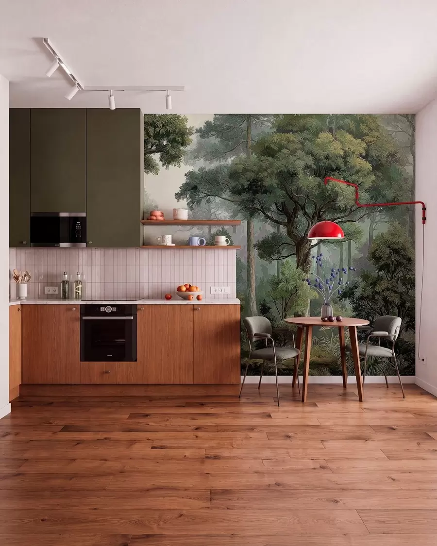 Papier peint Forêt de feuillus w05196