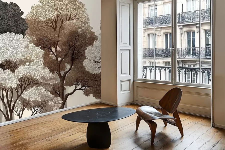 Papier peint Forêt de feuillus w05198