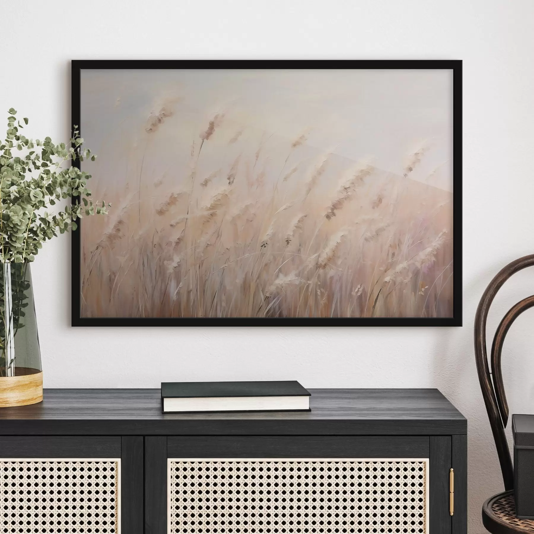 Papier peint Épillets, imitation peinture à l'huile f47889