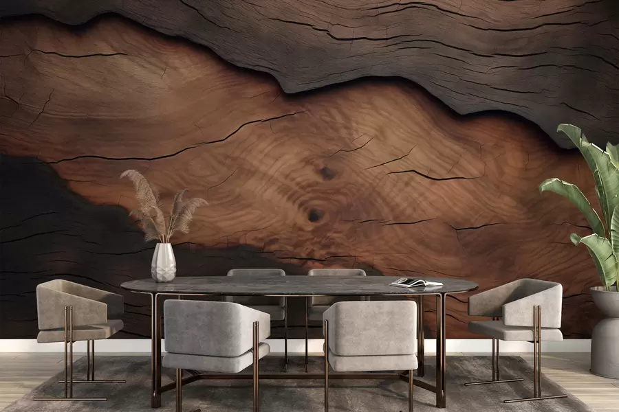 Papier peint Imitation d'écorce d'arbre w09705