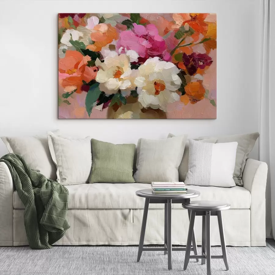 Tableau Bouquet de fleurs abstrait s47919