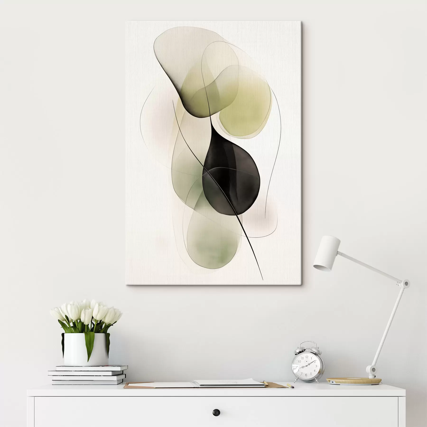Tableau Lignes et formes abstraites s47925
