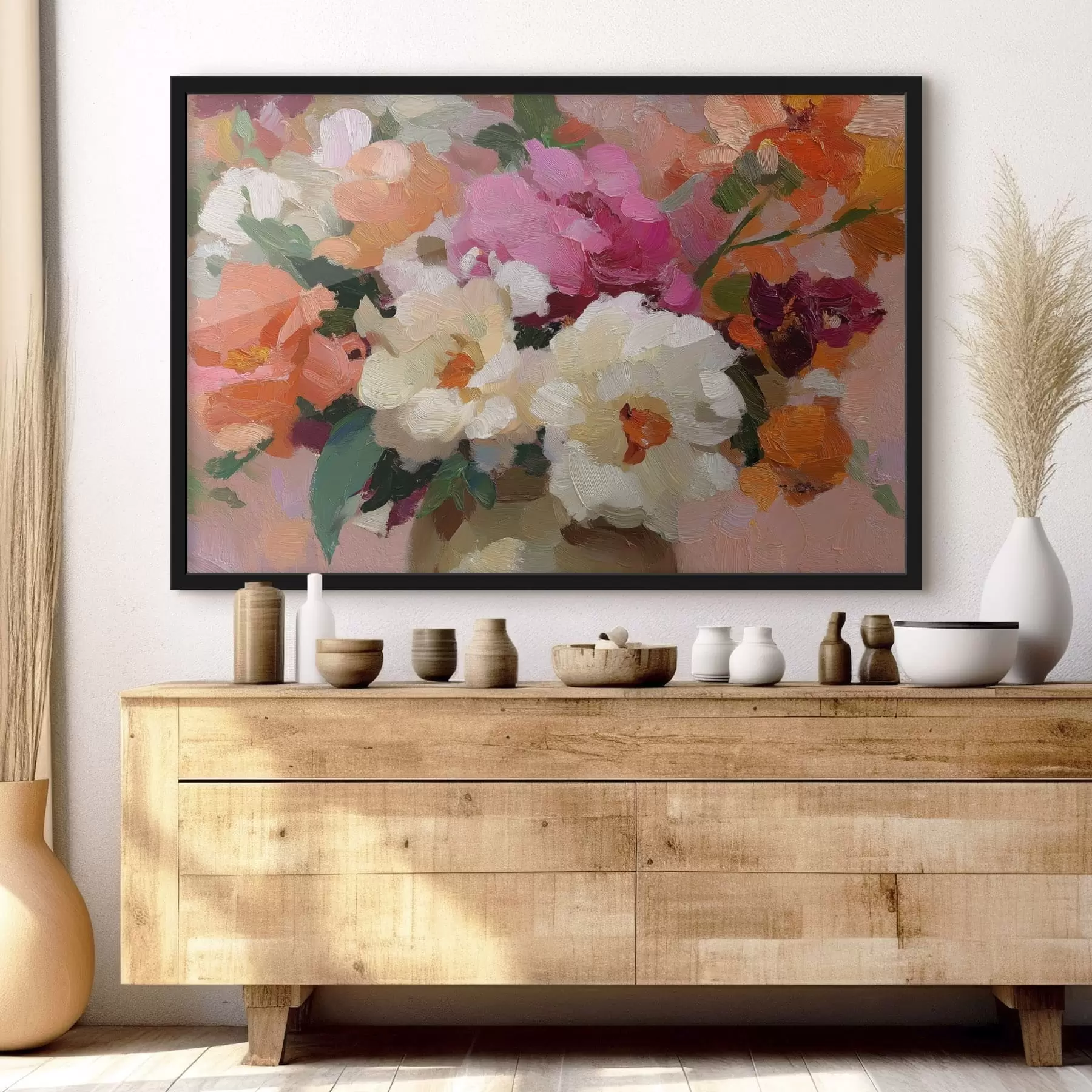 Papier peint Bouquet de fleurs abstrait f47919