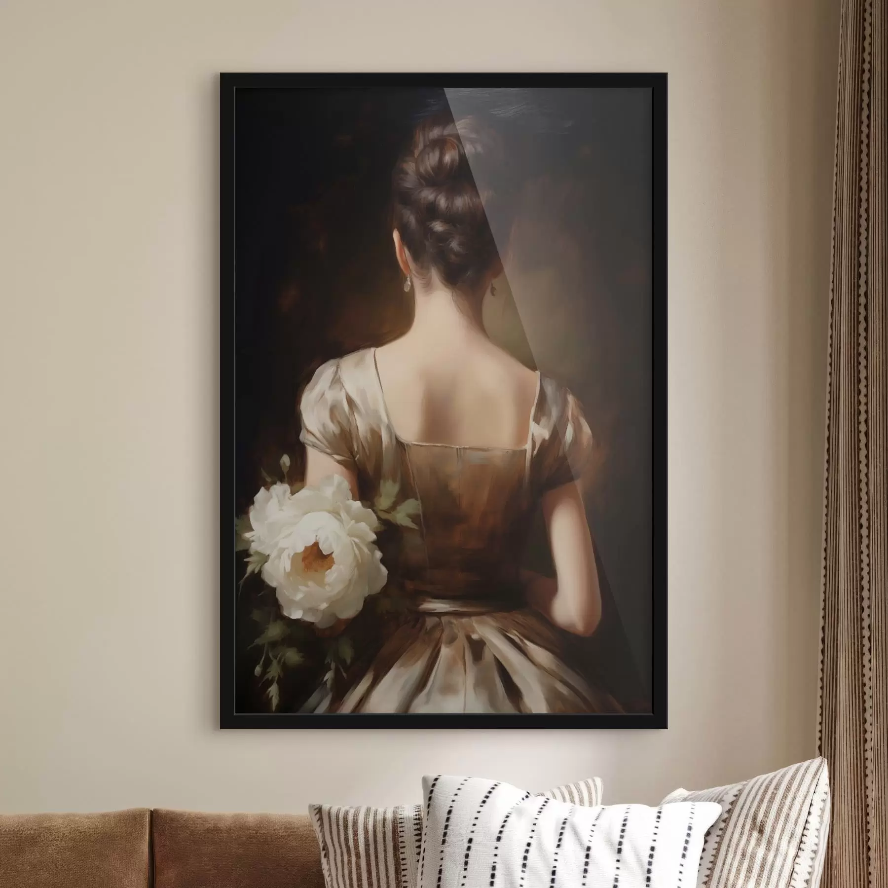 Papier peint Portrait de femme vu de dos f47921