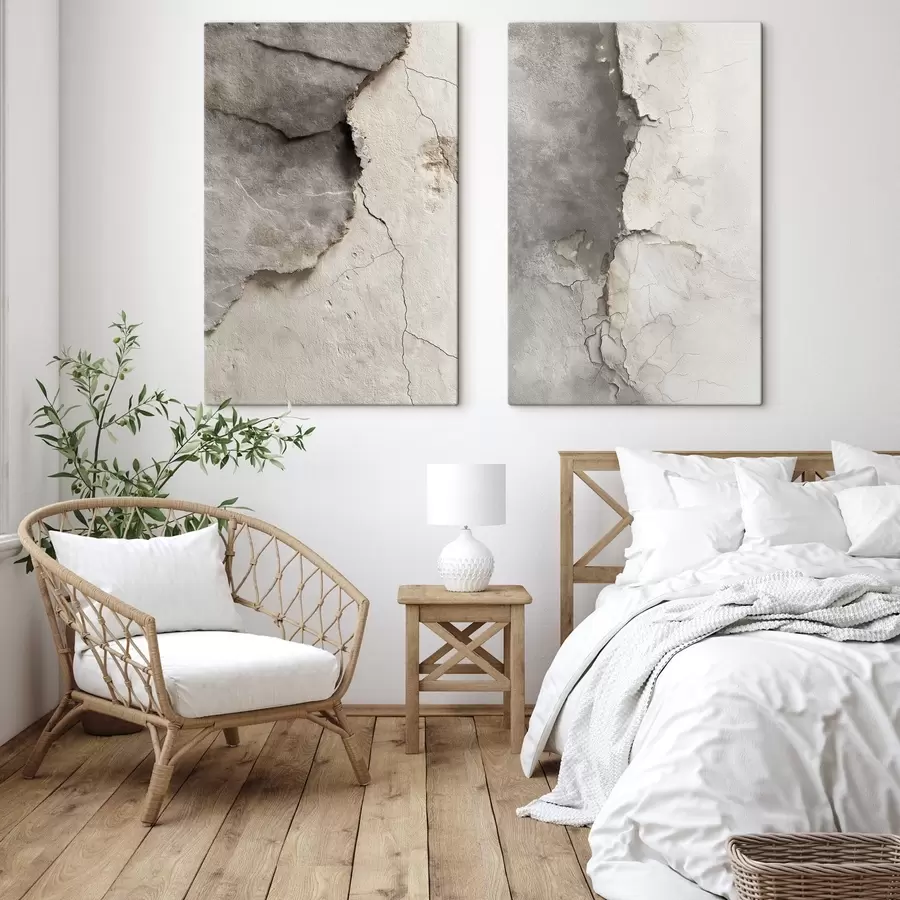 Tableau Fissures sur le mur m30026