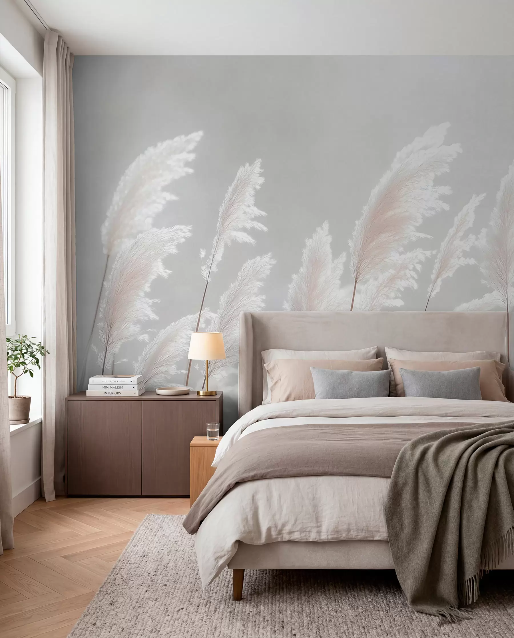 Papier peint Pampas à l'aube w09717