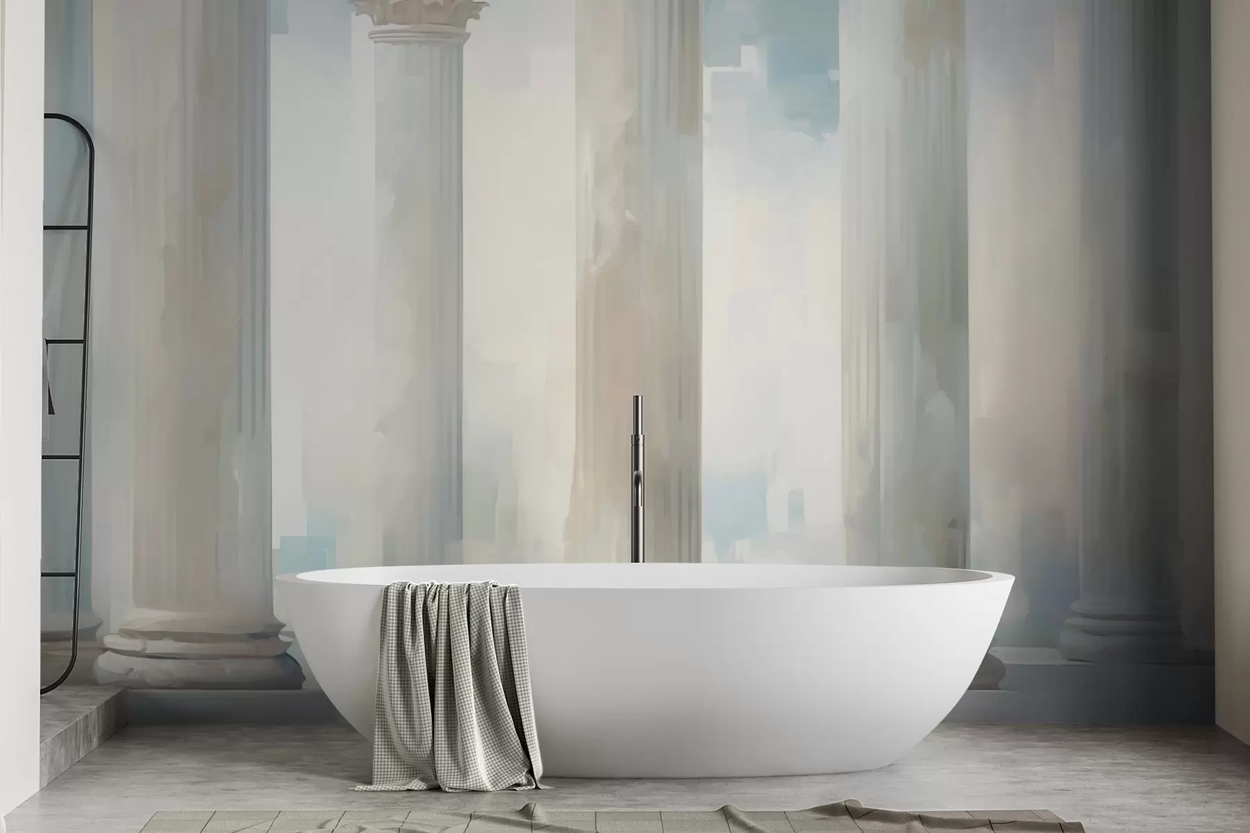 Papier peint Colonnes imitation peinture w05228