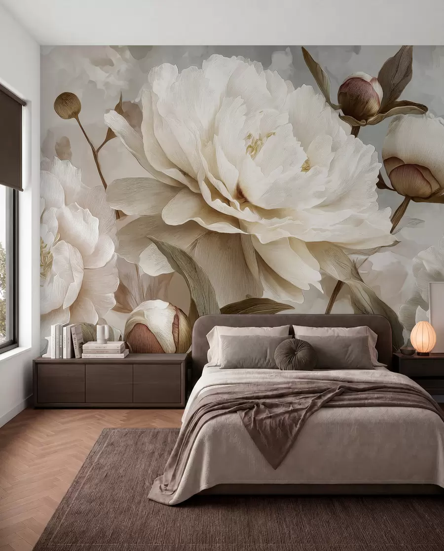 Papier peint Grandes pivoines w09689