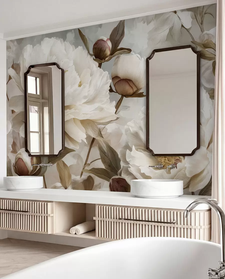 Papier peint Grandes pivoines w09689