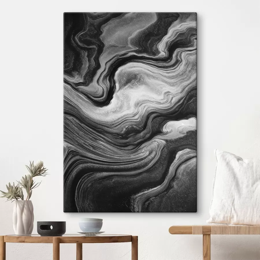 Tableau Fluide, taches de peinture s48000