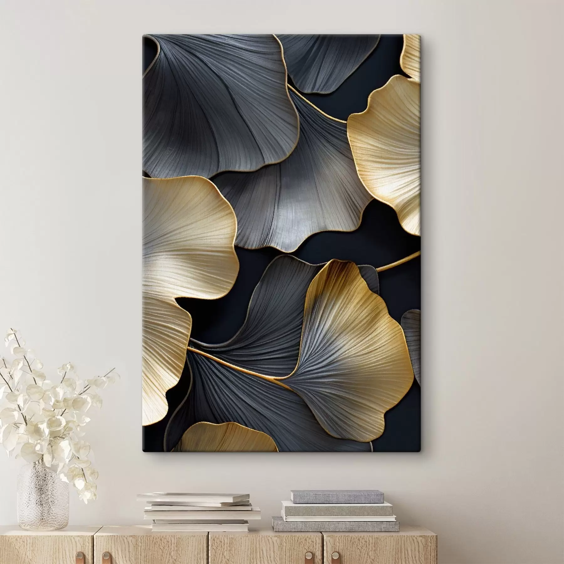 Tableau Feuilles de ginkgo s48006