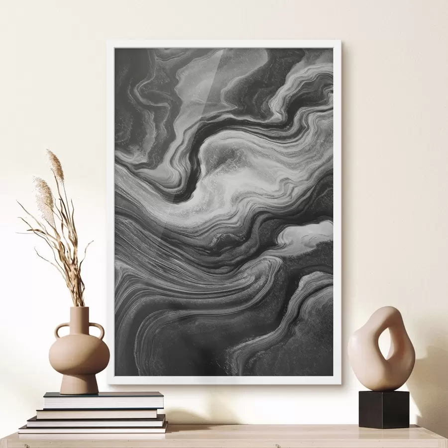 Papier peint Fluide, taches de peinture f48000