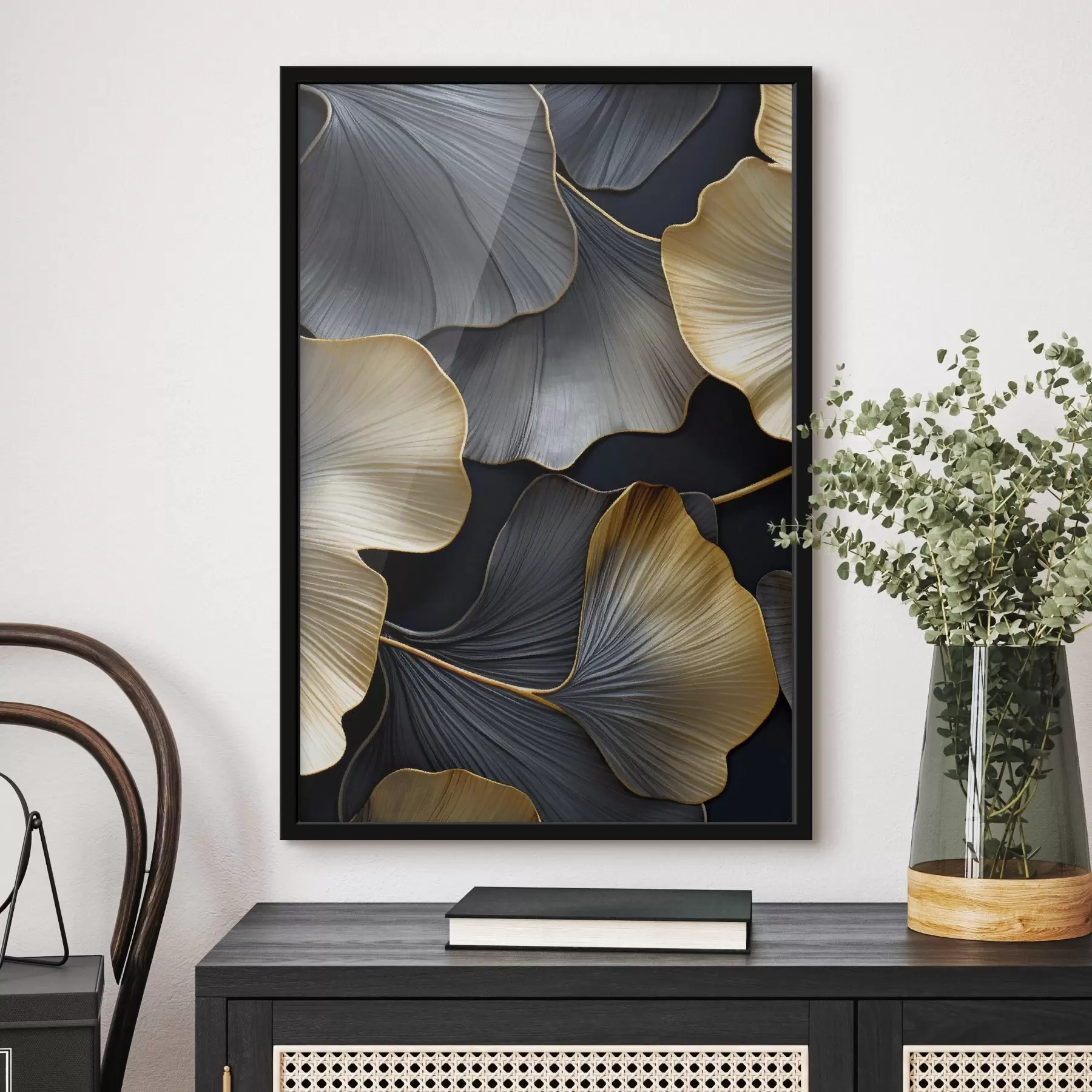 Papier peint Feuilles de ginkgo f48006