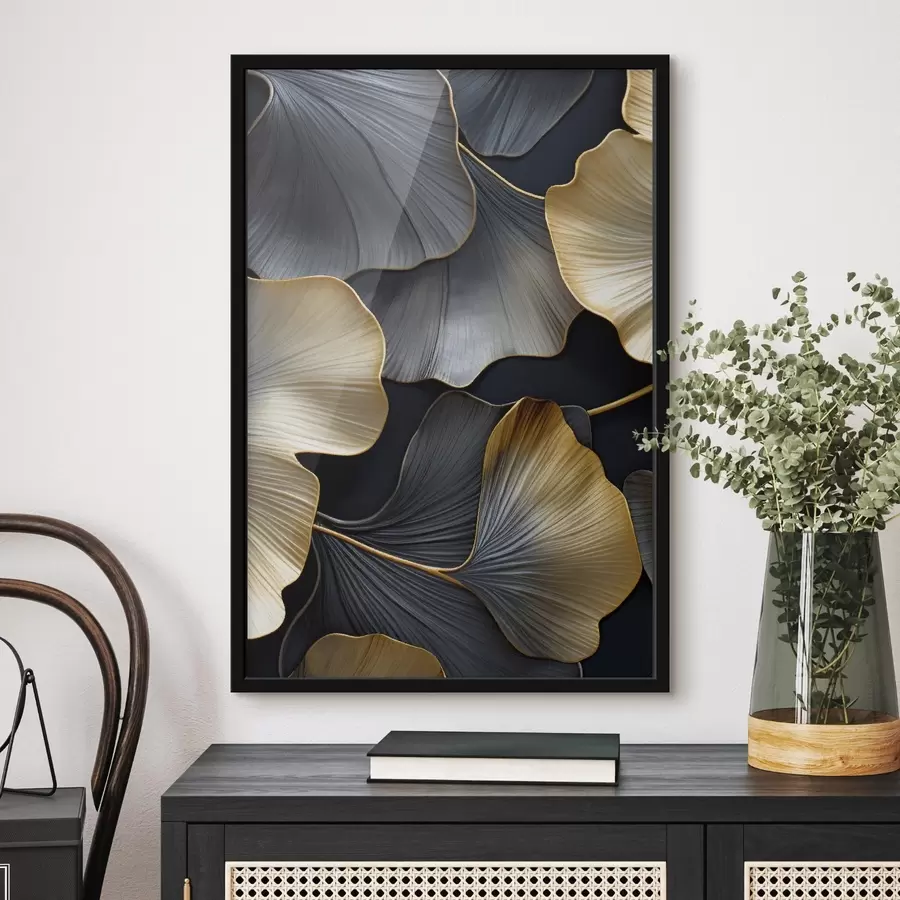 Papier peint Feuilles de ginkgo f48006