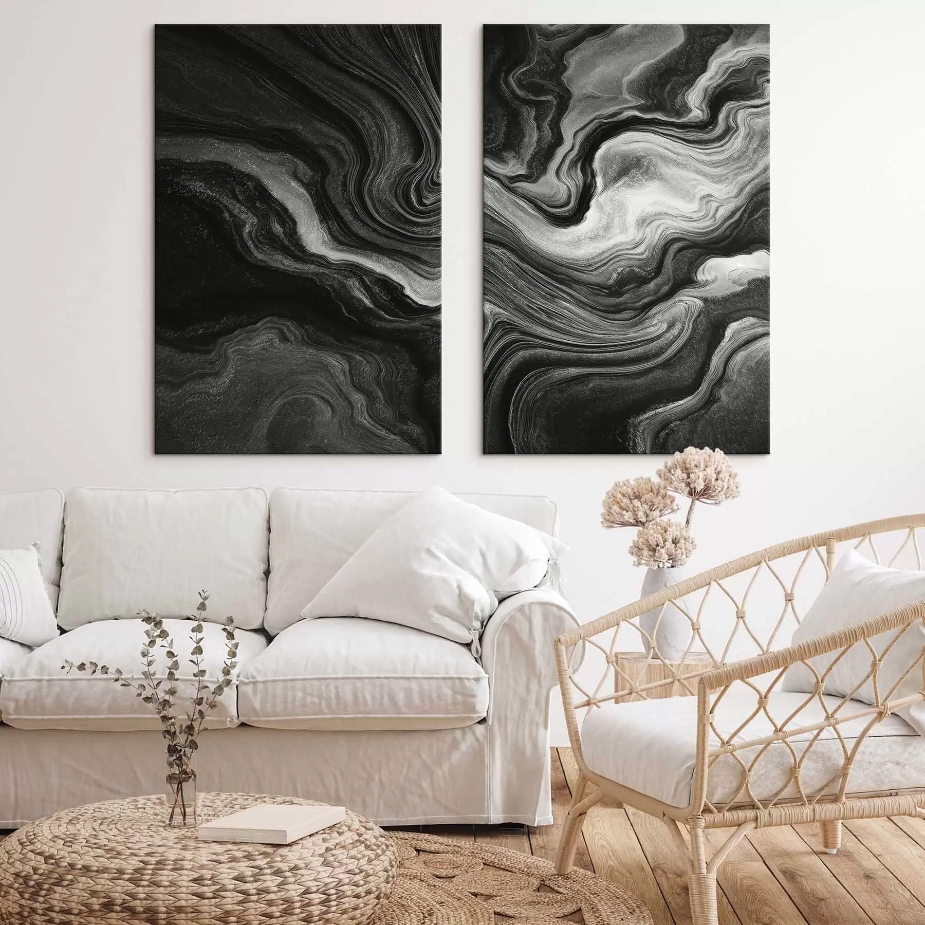 Tableau Taches abstraites, fluides m30045