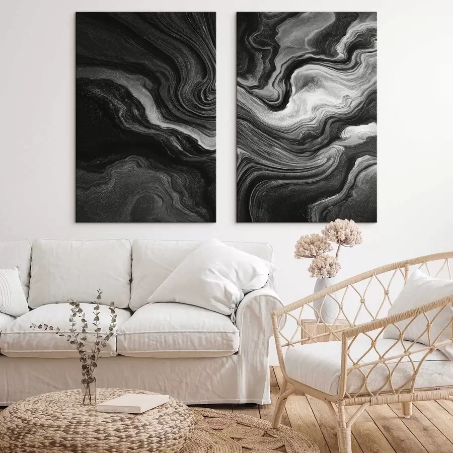 Tableau Taches abstraites, fluides m30045