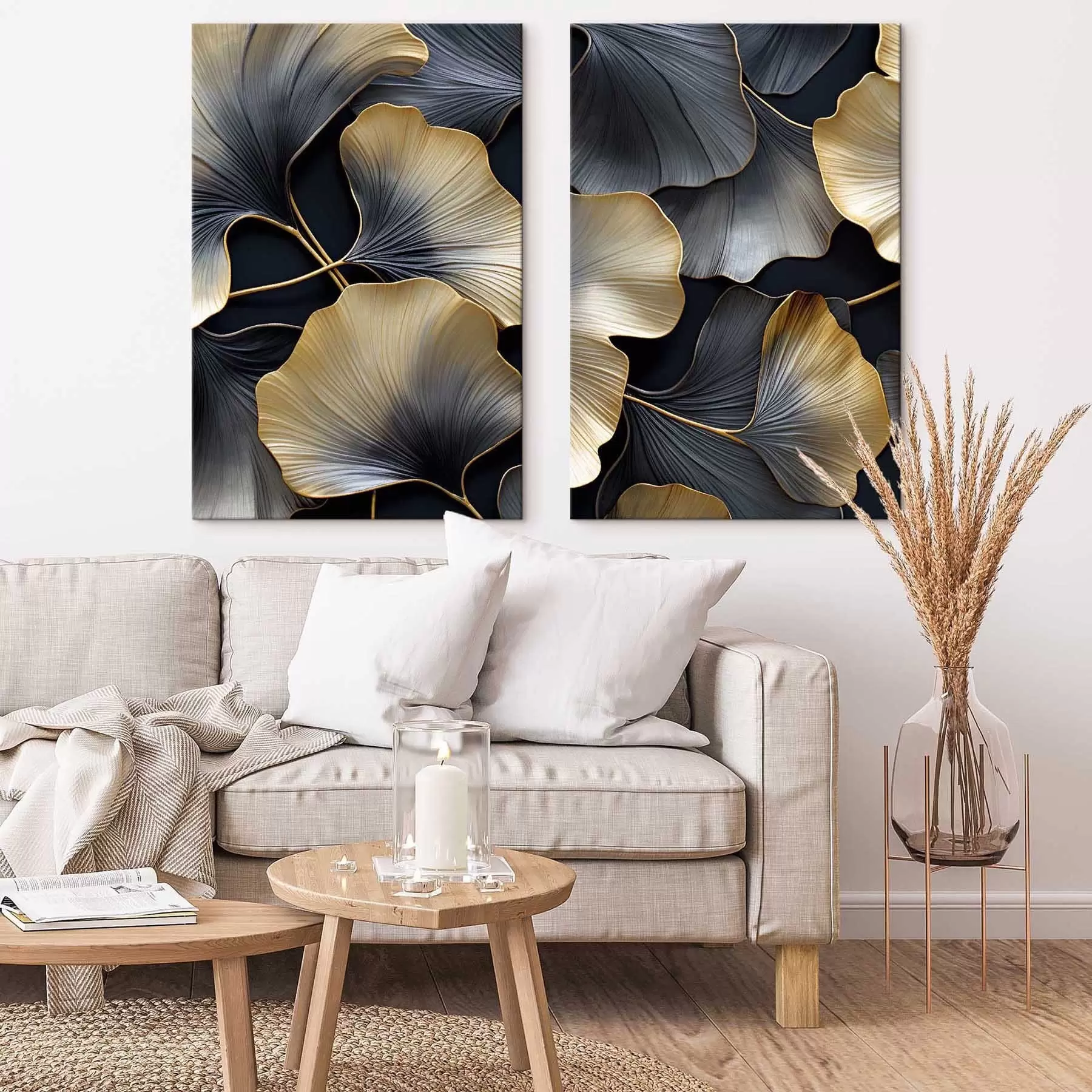 Tableau Feuilles de ginkgo m30046