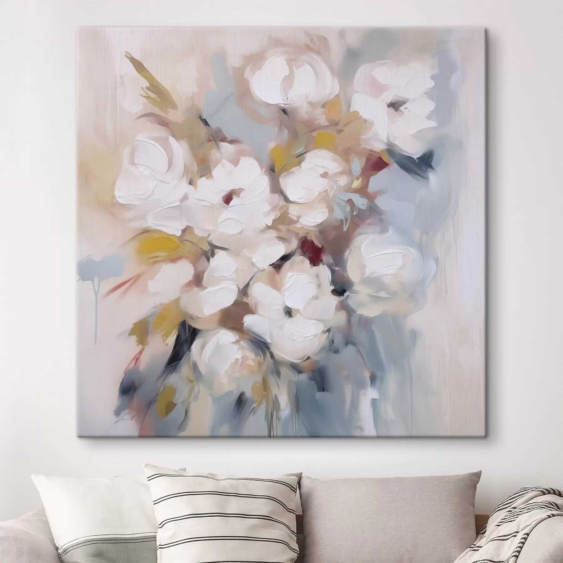 Tableau Fleurs abstraites s48046