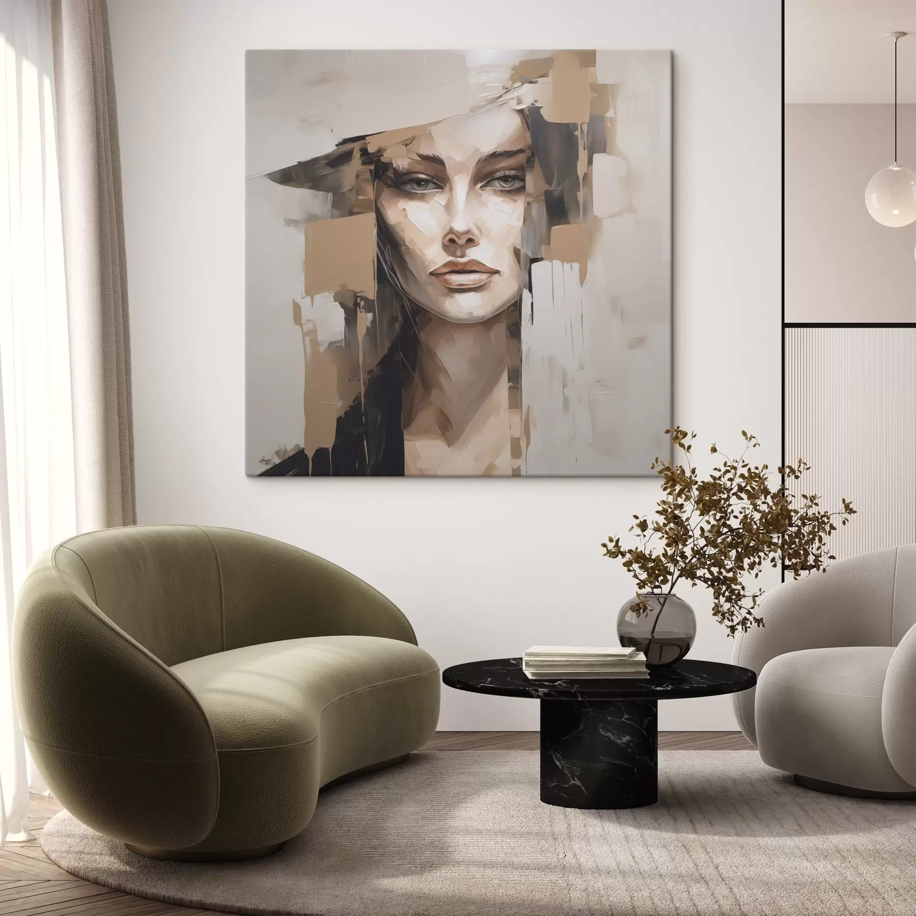 Tableau Portrait abstrait s48051