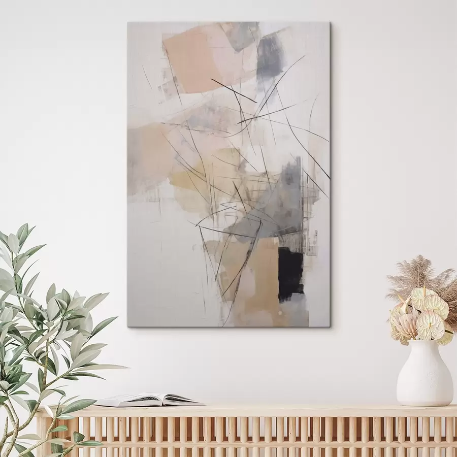 Tableau Abstraction moderne chaotique s48055