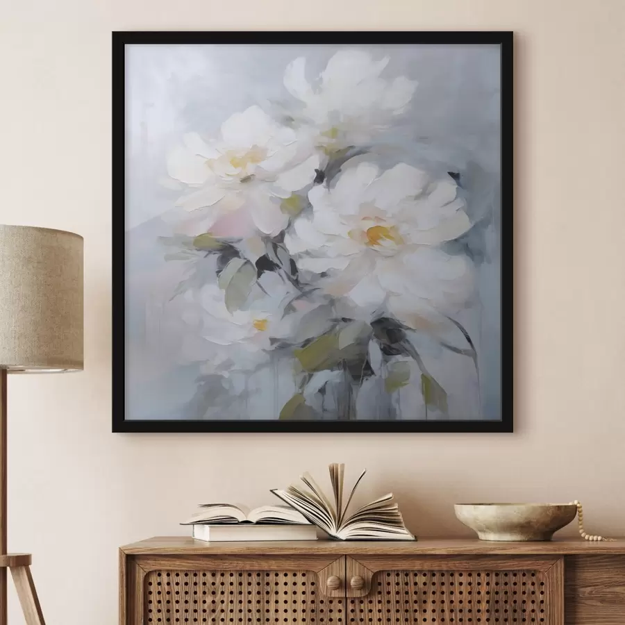 Papier peint Peinture imitation fleurs f48047