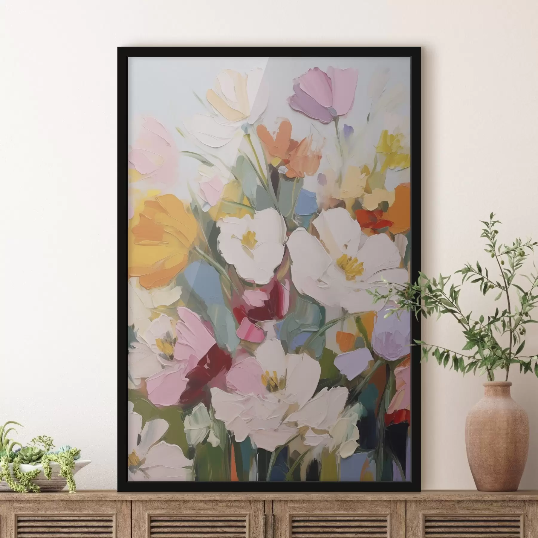 Papier peint Fleurs éclatantes f48048
