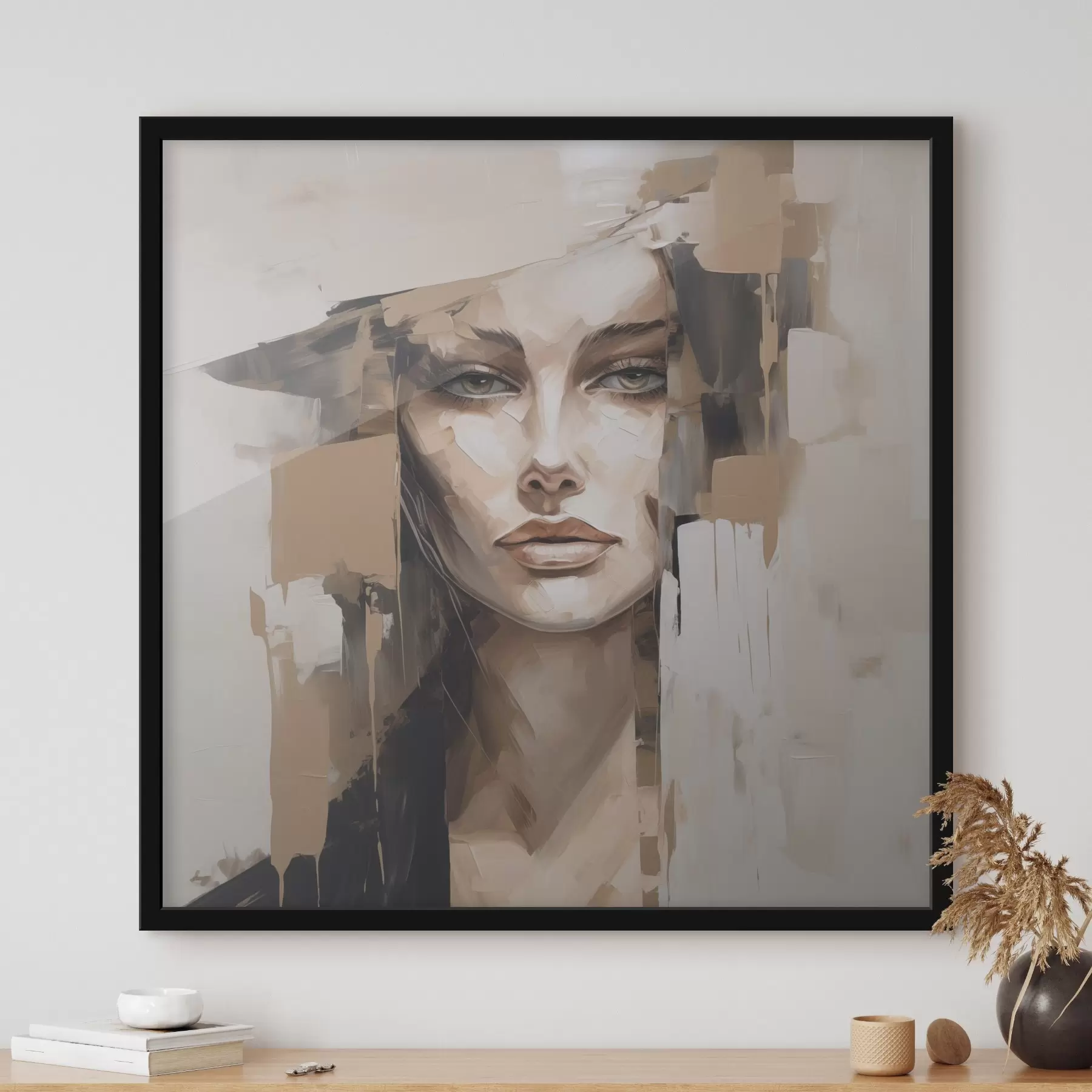 Papier peint Portrait abstrait f48051