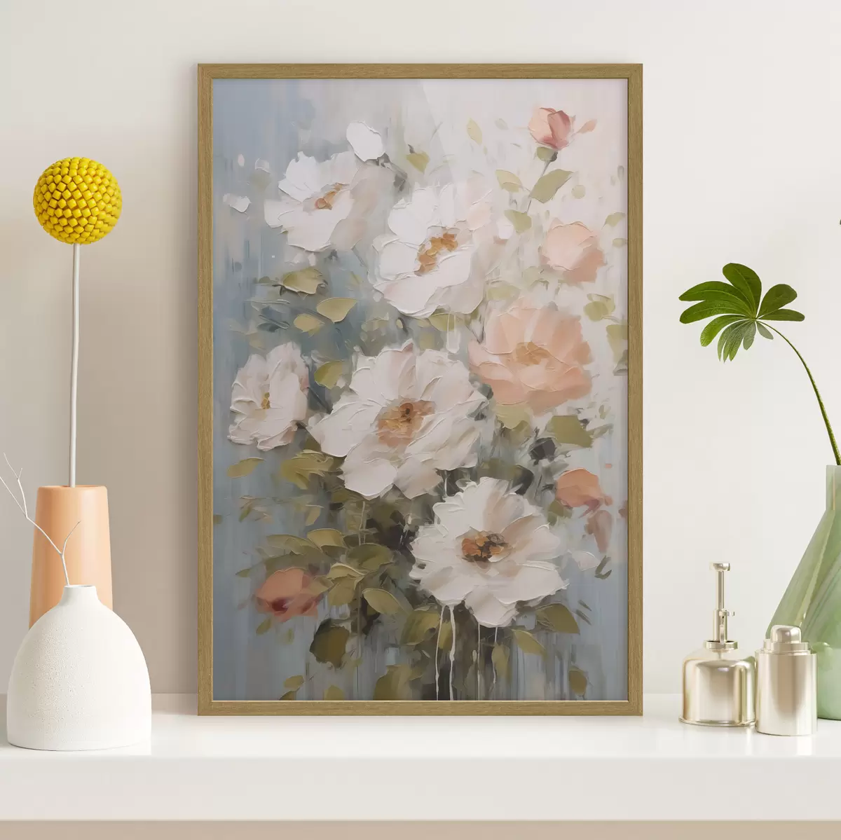 Poster Bouquet de fleurs imitation peinture f48056
