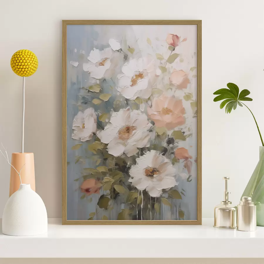 Papier peint Bouquet de fleurs imitation peinture f48056