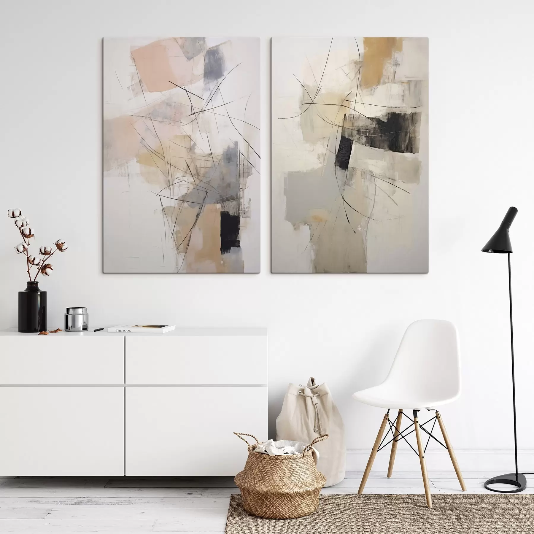 Tableau Abstraction chaotique m30075